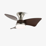 Calix 28 Inch LED Ceiling Fan Light with Remote, Modern Low Profile Flush Mount