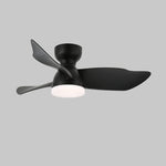 Calix 28 Inch LED Ceiling Fan Light with Remote, Modern Low Profile Flush Mount