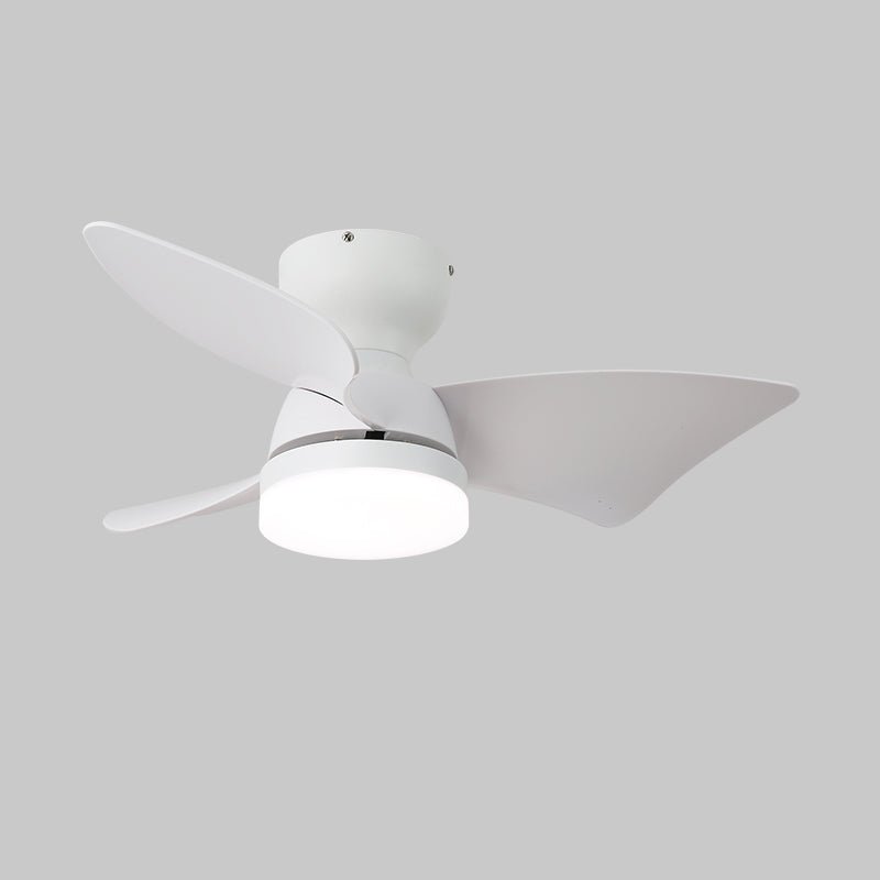 Calix 28 Inch LED Ceiling Fan Light with Remote, Modern Low Profile Flush Mount