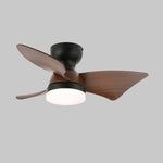 Calix 28 Inch LED Ceiling Fan Light with Remote, Modern Low Profile Flush Mount