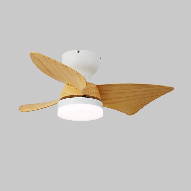 Calix 28 Inch LED Ceiling Fan Light with Remote, Modern Low Profile Flush Mount