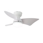 Calix 28 Inch LED Ceiling Fan Light with Remote, Modern Low Profile Flush Mount
