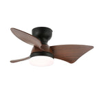 Calix 28 Inch LED Ceiling Fan Light with Remote, Modern Low Profile Flush Mount