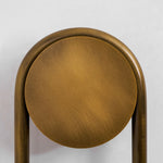 Calla Ribbed Alabaster Wall Sconce with Antique Brass Accents