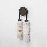 Calla Ribbed Alabaster Wall Sconce with Antique Brass Accents
