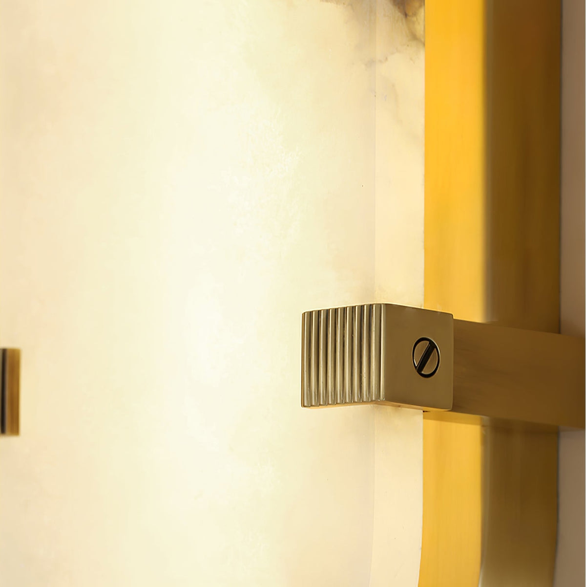 Calla Alabaster Wall Sconce in Brass Frame