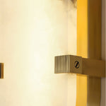 Calla Alabaster Wall Sconce in Brass Frame