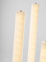Callisto Alabaster Floor Lamp – Sculptural LED Brass Floor Light