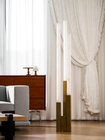 Callisto Alabaster Floor Lamp – Sculptural LED Brass Floor Light
