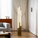 Callisto Alabaster Floor Lamp – Sculptural LED Brass Floor Light