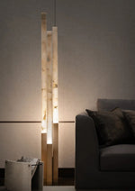 Callisto Alabaster Floor Lamp – Sculptural LED Brass Floor Light