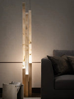 Callisto Alabaster Floor Lamp – Sculptural LED Brass Floor Light