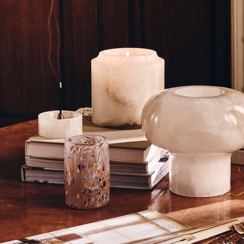 Calm Ring Marble Incense Holder with Brass Core