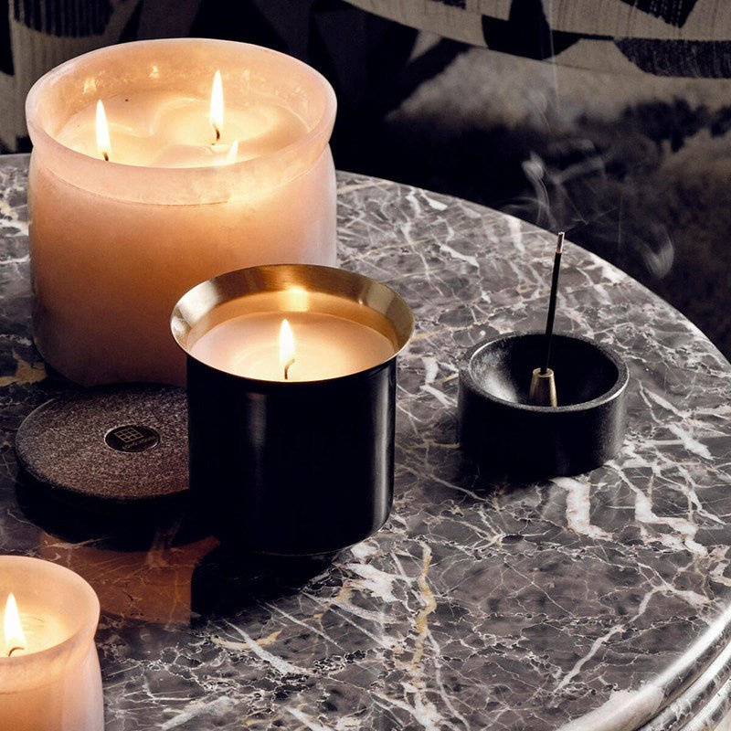 Calm Ring Marble Incense Holder with Brass Core