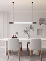 Calm Pendant Light – Modern Glass & Leather Hanging Lamp for Dining and Living Spaces