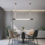 Calm Pendant Light – Modern Glass & Leather Hanging Lamp for Dining and Living Spaces