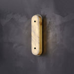 Calyxon Alabaster Wall Sconce in Brass Frame