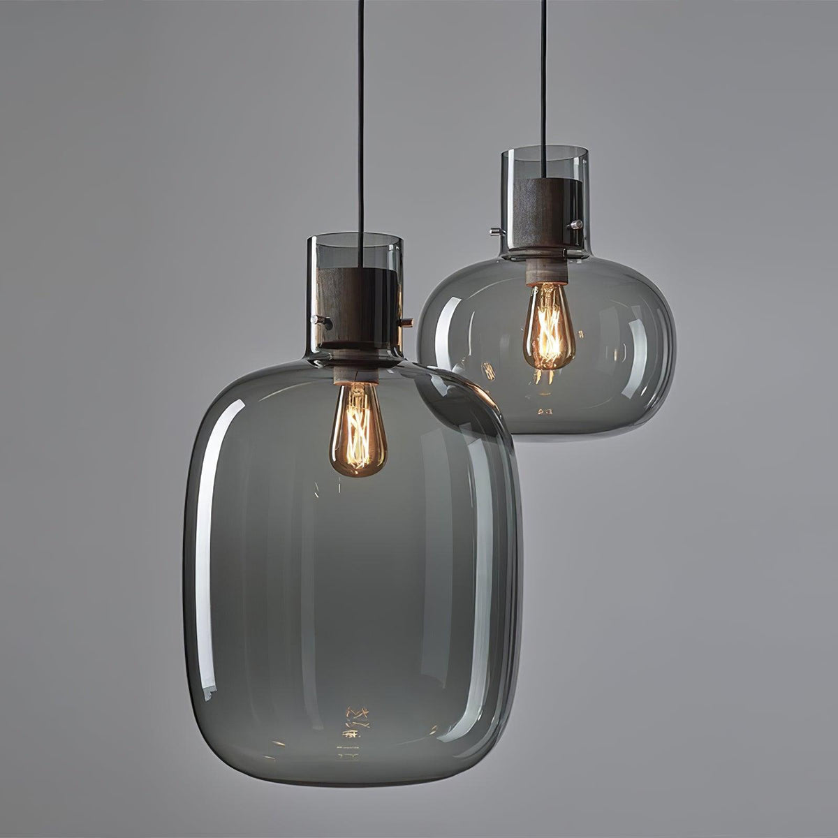 Cambre Glass Pendant Light – Modern Designer Hanging Lamp for Kitchen Island