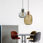 Cambre Glass Pendant Light – Modern Designer Hanging Lamp for Kitchen Island