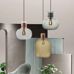 Cambre Glass Pendant Light – Modern Designer Hanging Lamp for Kitchen Island