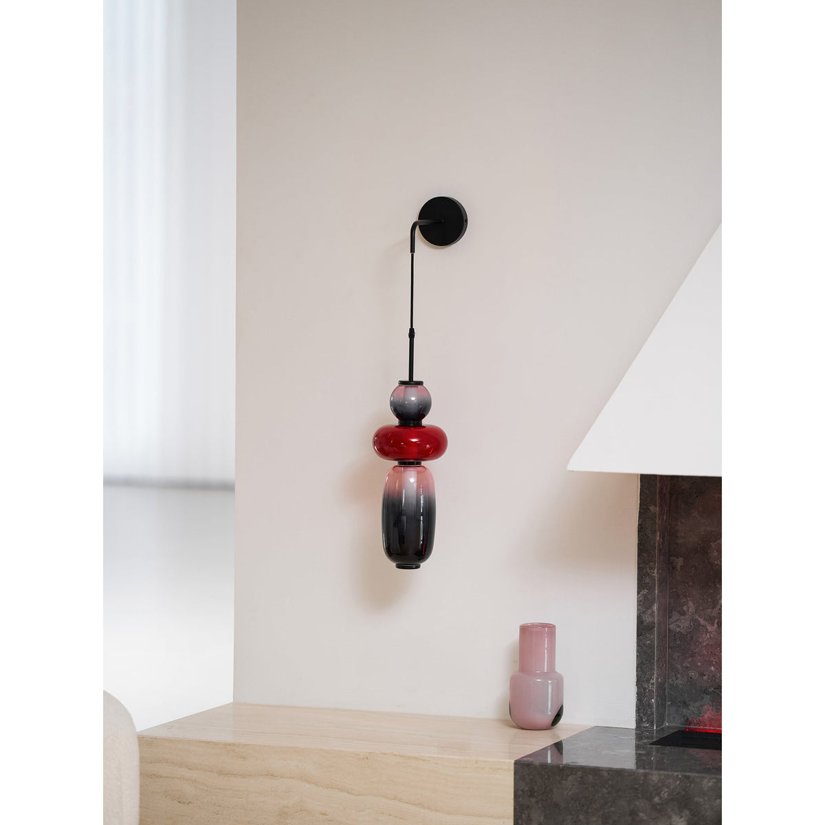 Candied Glass Wall Sconce – Hand-Blown Art Glass LED Wall Light