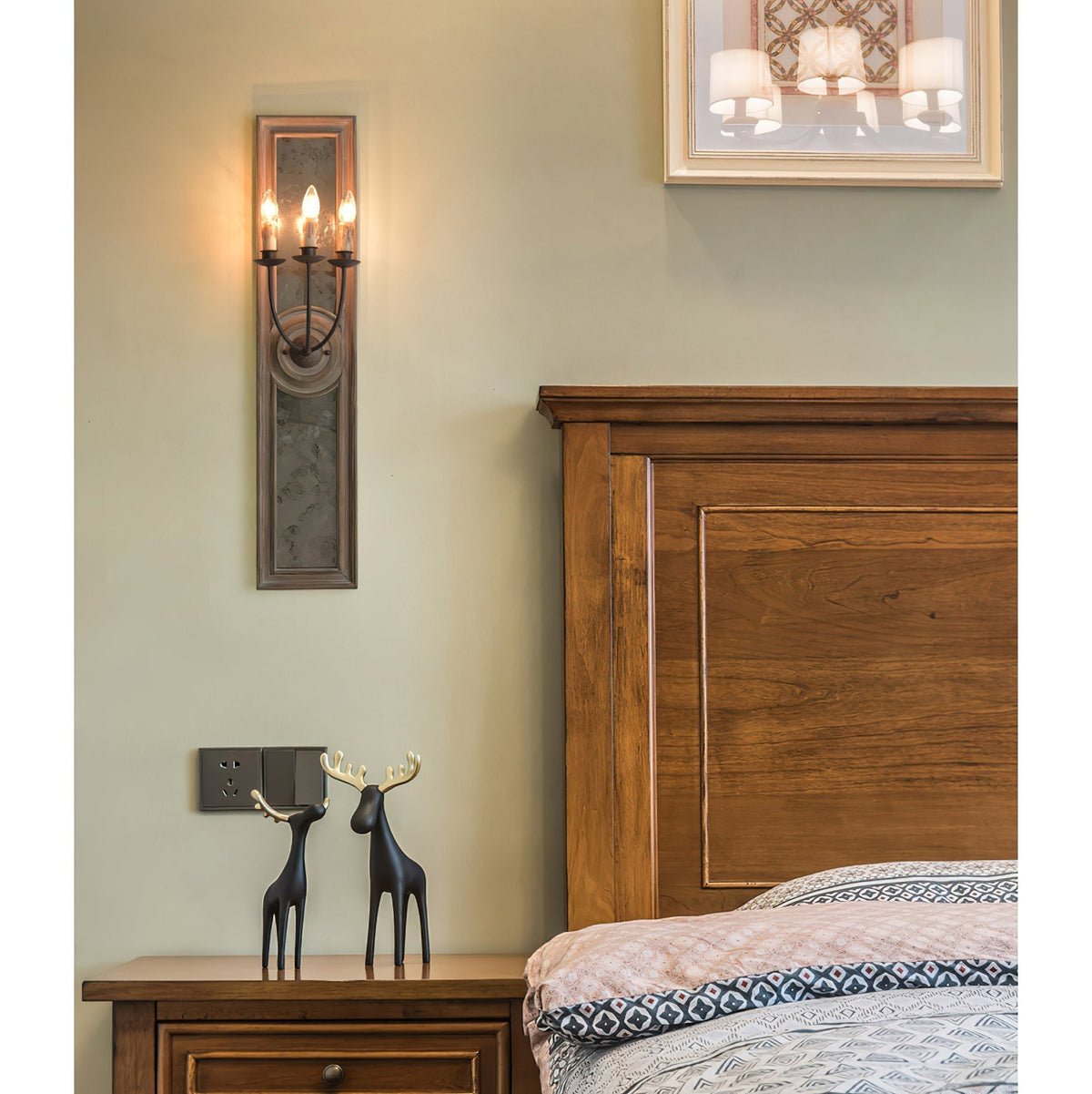 Candle 3 Light Mirrored Sconce