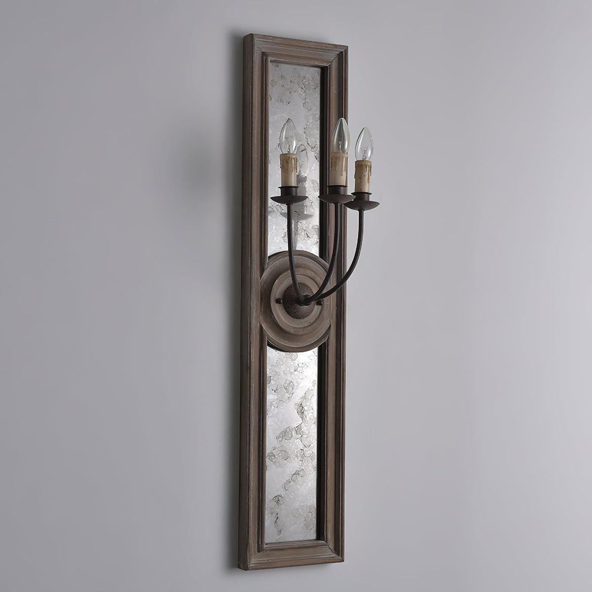 Candle 3 Light Mirrored Sconce