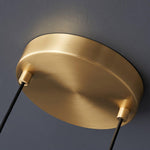 Candles Brass Pendant Light – Modern Minimalist Hanging Lamp for Kitchen Island and Dining Room