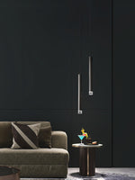 Candles Brass Pendant Light – Modern Minimalist Hanging Lamp for Kitchen Island and Dining Room