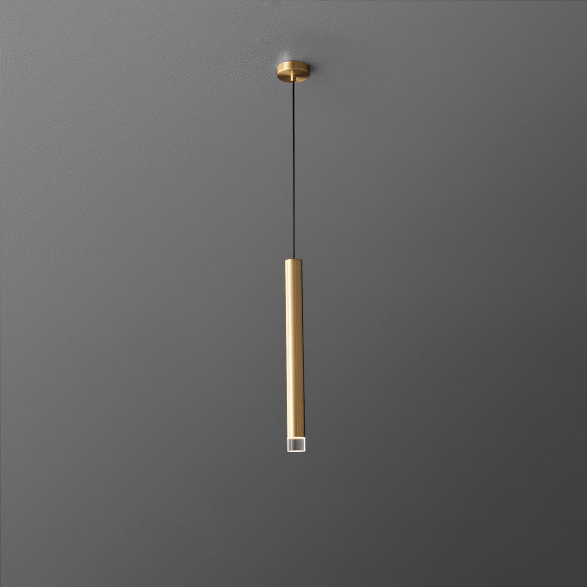 Candles Brass Pendant Light – Modern Minimalist Hanging Lamp for Kitchen Island and Dining Room