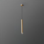 Candles Brass Pendant Light – Modern Minimalist Hanging Lamp for Kitchen Island and Dining Room