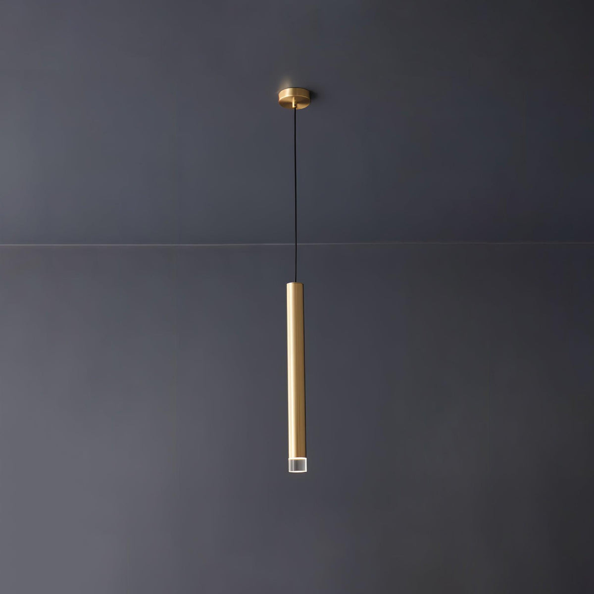 Candles Brass Pendant Light – Modern Minimalist Hanging Lamp for Kitchen Island and Dining Room