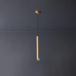 Candles Brass Pendant Light – Modern Minimalist Hanging Lamp for Kitchen Island and Dining Room