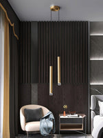 Candles Brass Pendant Light – Modern Minimalist Hanging Lamp for Kitchen Island and Dining Room