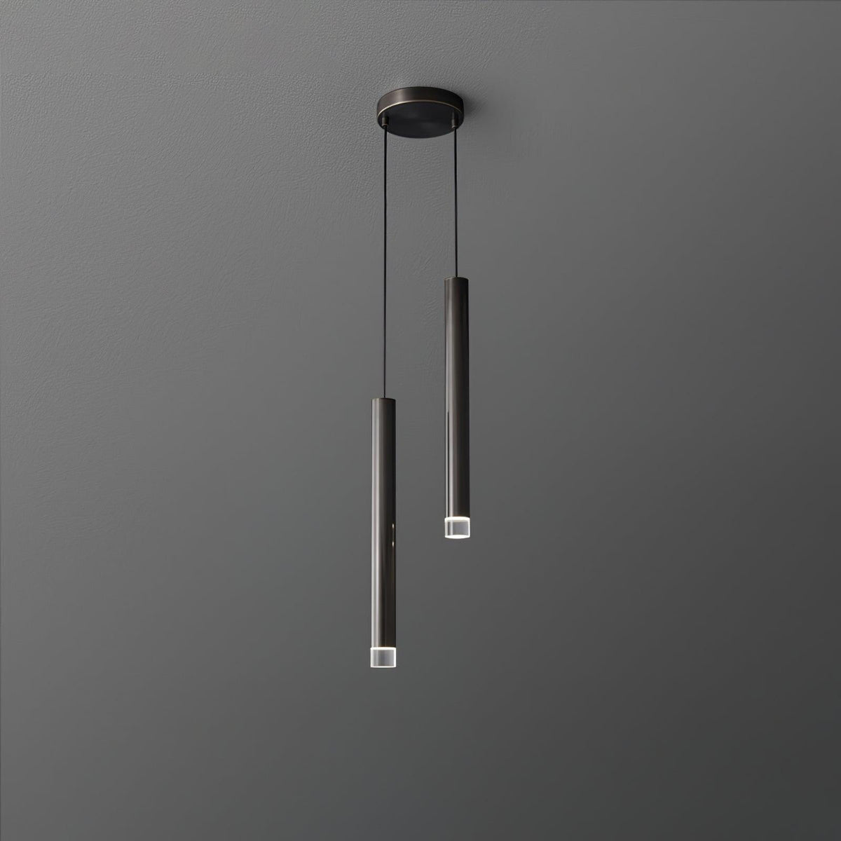 Candles Brass Pendant Light – Modern Minimalist Hanging Lamp for Kitchen Island and Dining Room