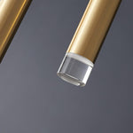 Candles Brass Pendant Light – Modern Minimalist Hanging Lamp for Kitchen Island and Dining Room