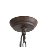 Candlestick Farmhouse Chandelier – Rustic Iron & Wood 5-Light Pendant for Dining Room
