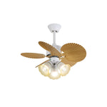 Candy Breeze Designer Ceiling Fan Light with Pastel Blades and Amber Glass Shade
