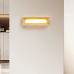 Canyon Travertine Wall Sconce — Sculptural Stone LED Wall Light