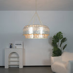 Capiz Aurelia Chandelier – Natural Shell Pendant Light for Dining & Living Spaces