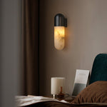 Capsule Alabaster Wall Sconce – Modern Minimalist LED Light