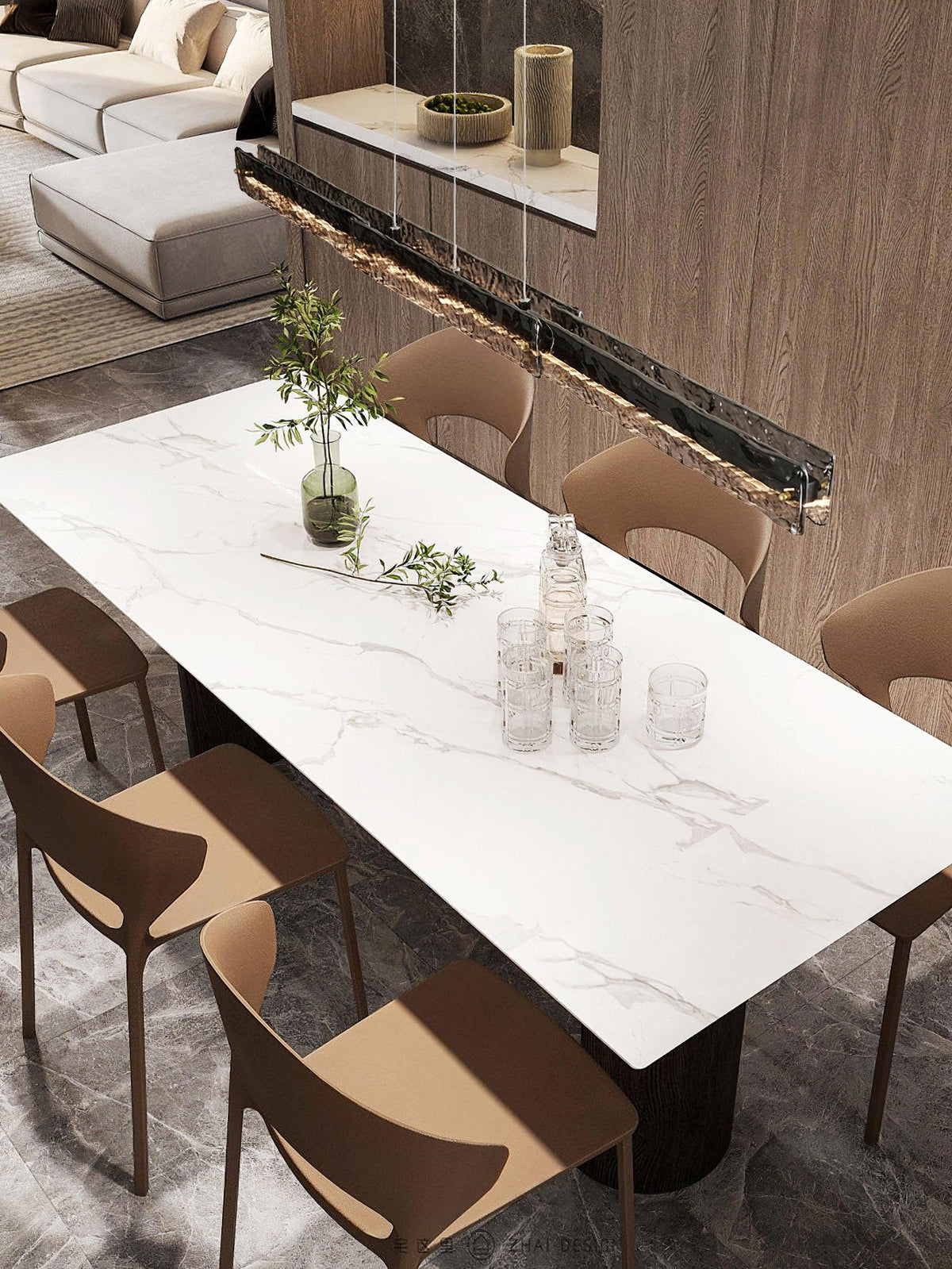 Capuccio Led Linear Pendant Lamp