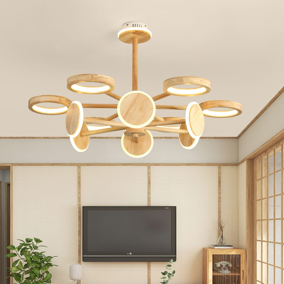 Carlin Log Chandelier