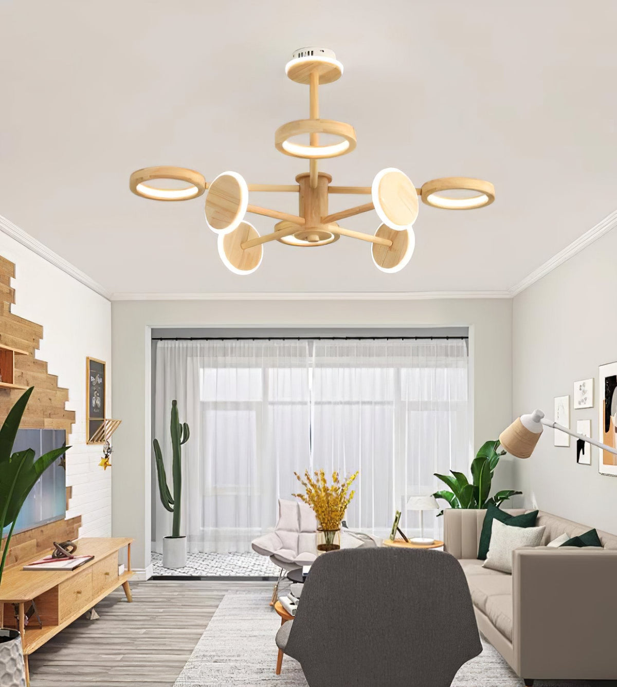 Carlin Log Chandelier