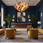 Postmodern Luxury Style Agate Living Room Chandelier