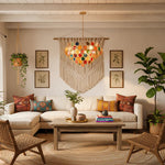 Postmodern Luxury Style Agate Living Room Chandelier