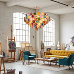 Postmodern Luxury Style Agate Living Room Chandelier