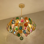 Postmodern Luxury Style Agate Living Room Chandelier