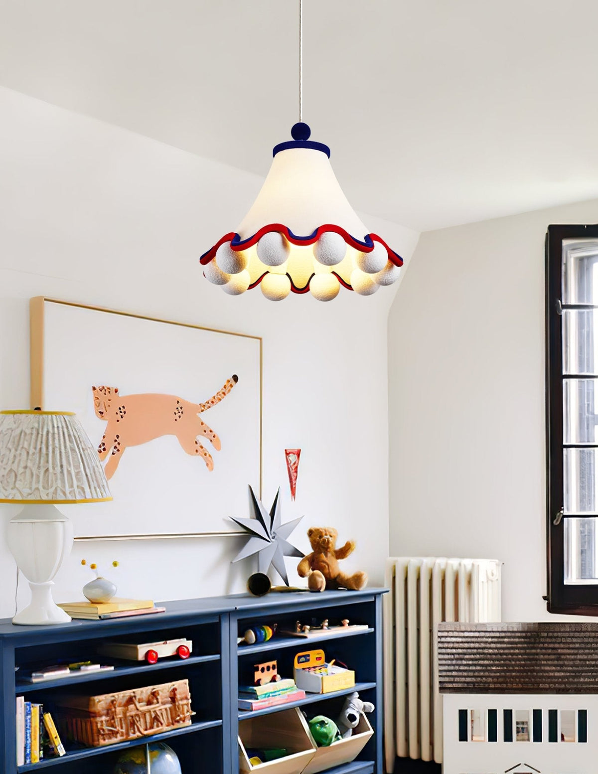 Carnival Pendant Light – Art Deco Resin & Metal Ceiling Lamp for Modern Interiors