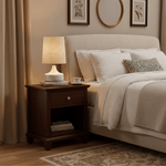 Caroline Ceramic Table Lamp – Sculptural Bedside Lighting in Cream or Grey-Green